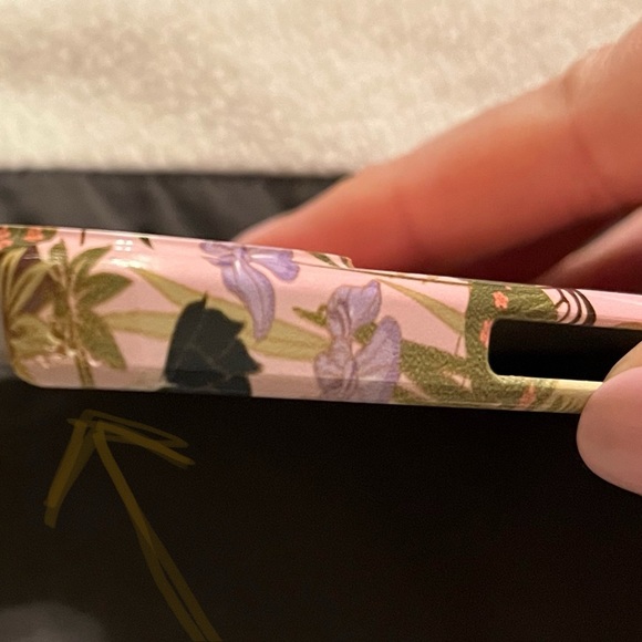 iPhone 13 Pink Chinoiserie Heron and Cherry Blossom Hard Phone Case - Picture 3 of 4